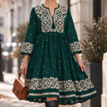 Rochie Traditionala tip ie brodata - Adina verde 04