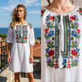 Rochie alba tip ie traditionala - Elena