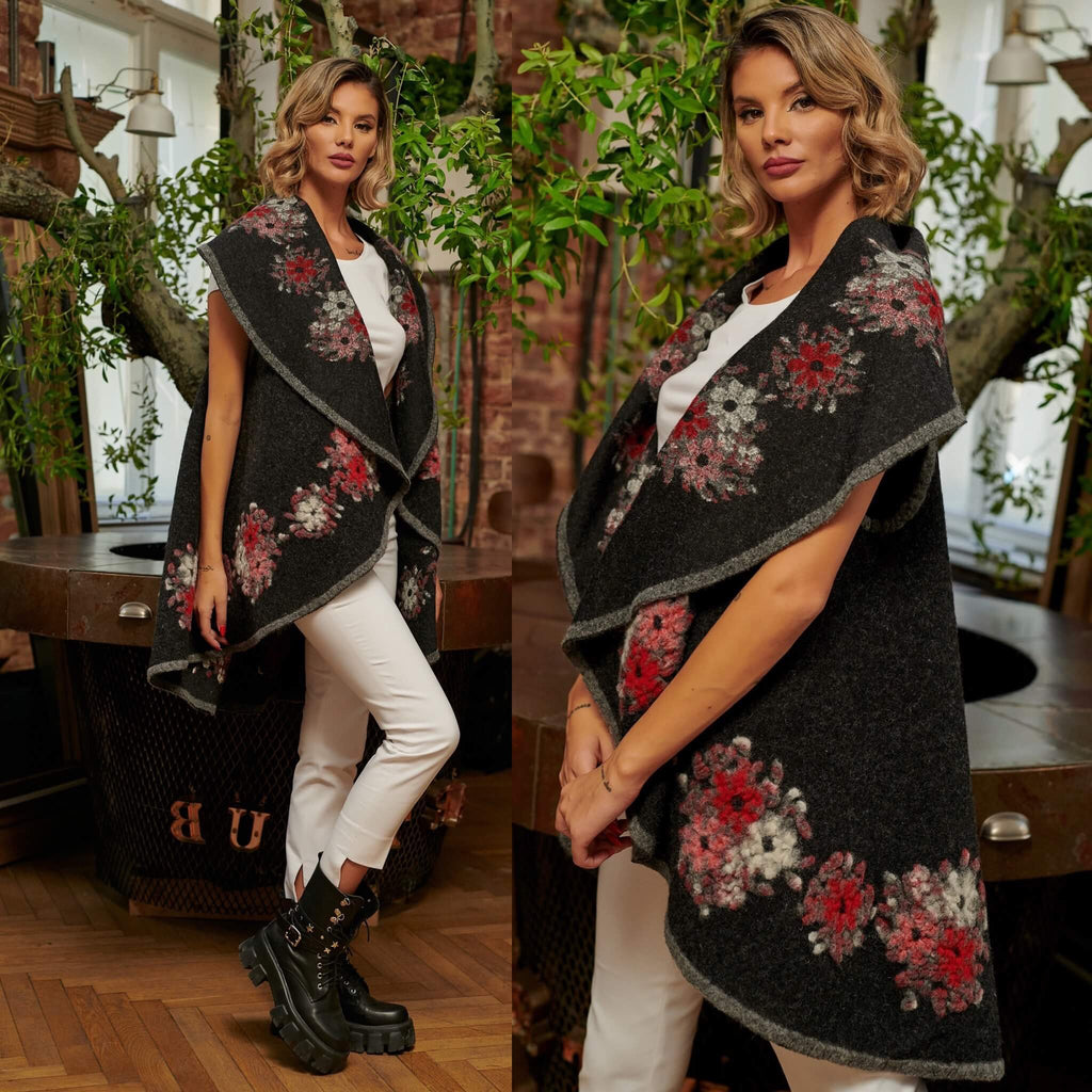 Vesta din lana - neagra