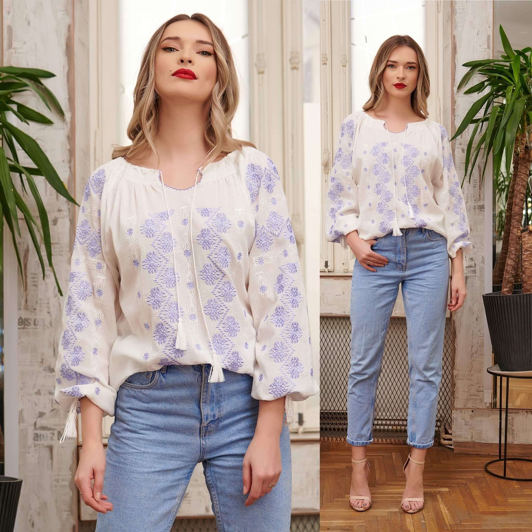 IE Traditionala cusuta cu matase - Bianca mov 02