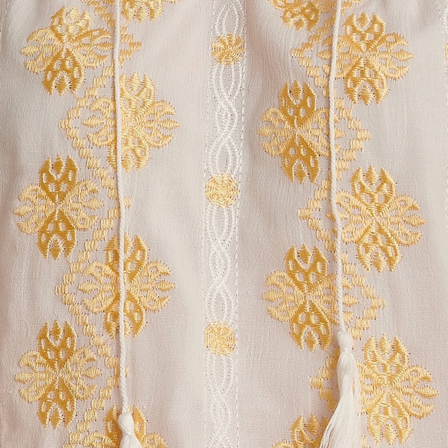 IE Traditionala cusuta cu matase - Bianca auriu 03