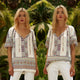 Bluza vaporoasa cu imprimeu national - Sorana ivory 04