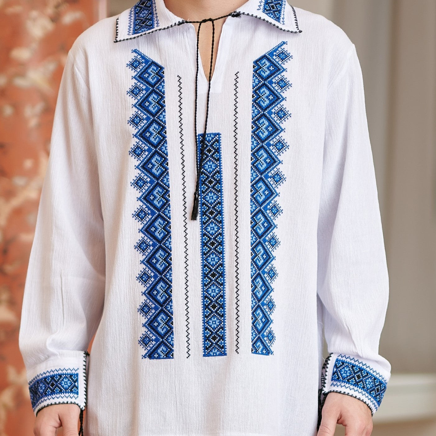 Camasa Nationala barbateasca - Razvan albastru 03