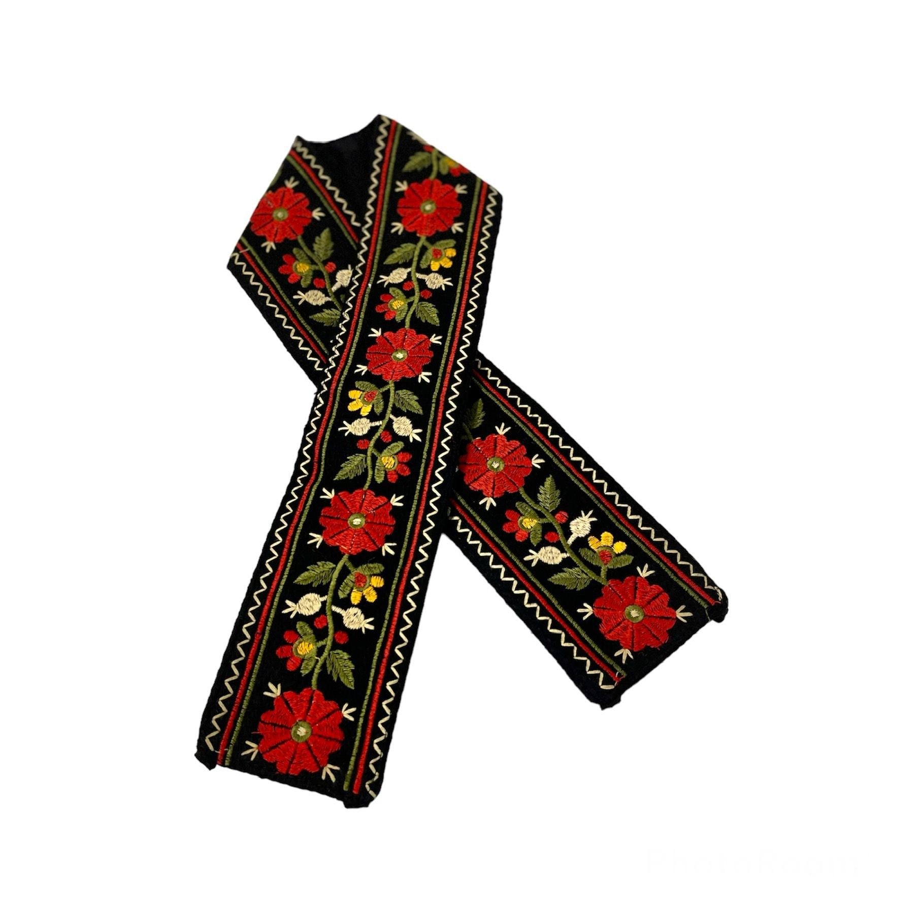 Brau traditional pentru copii - cu flori brodate 01