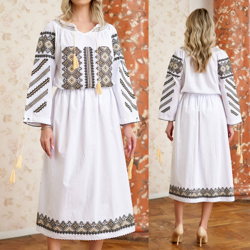 Set Traditional format din IE si fusta - Romb