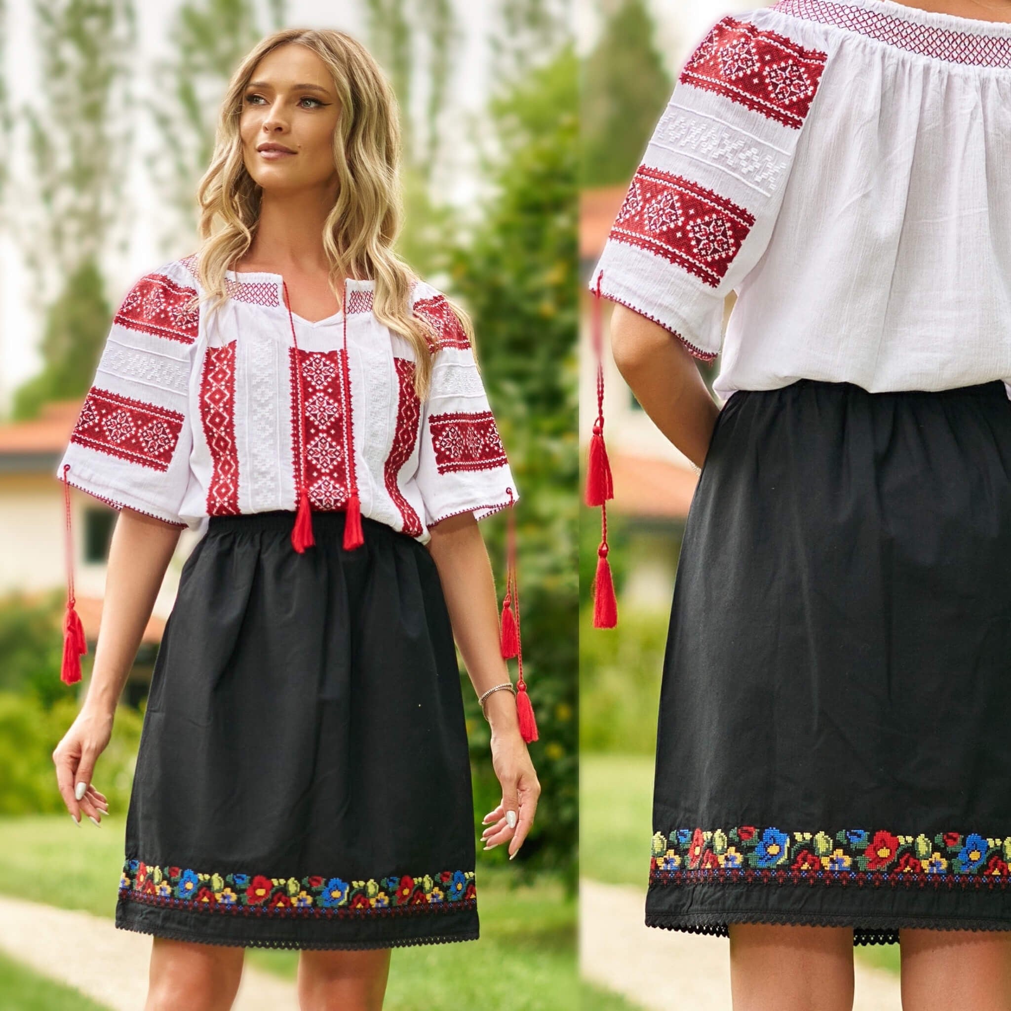 Fusta Traditionala neagra - Madalina