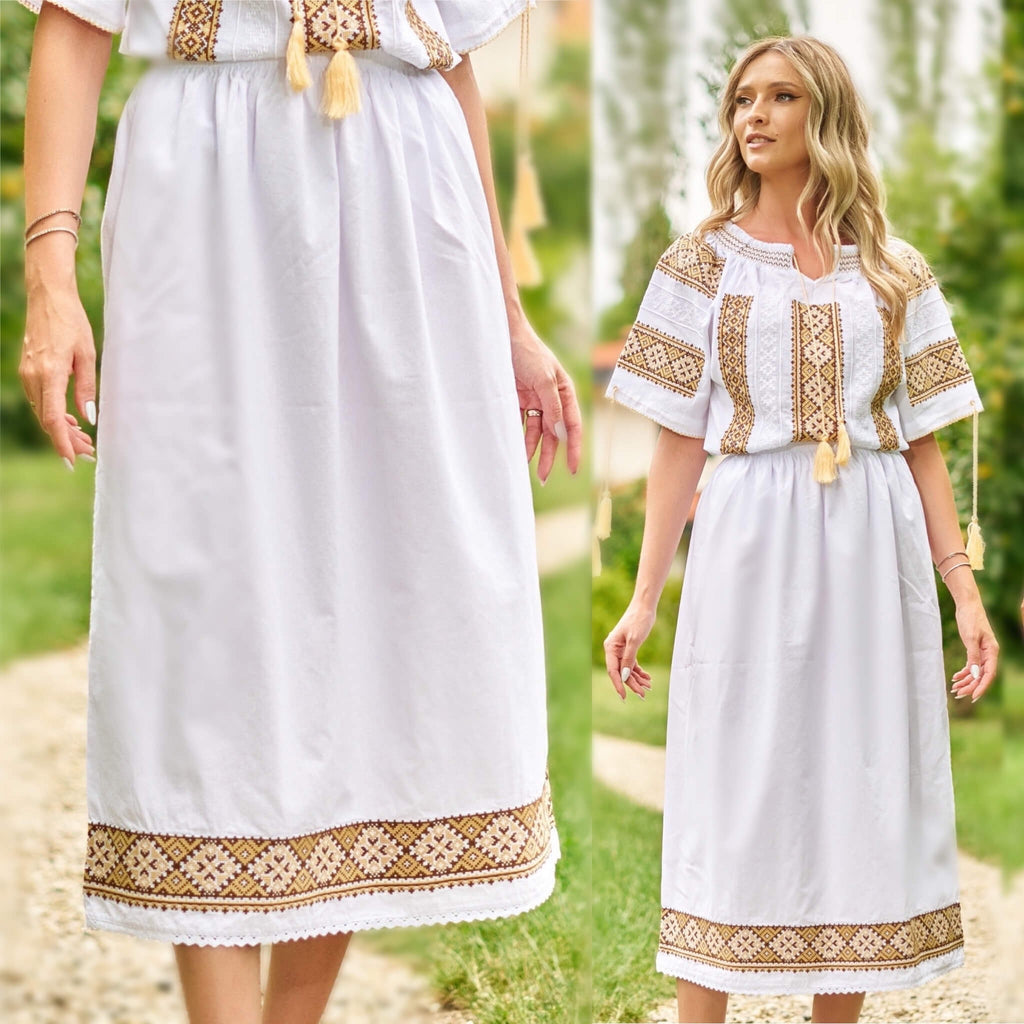 Fusta Traditionala, lunga - Lavinia crem