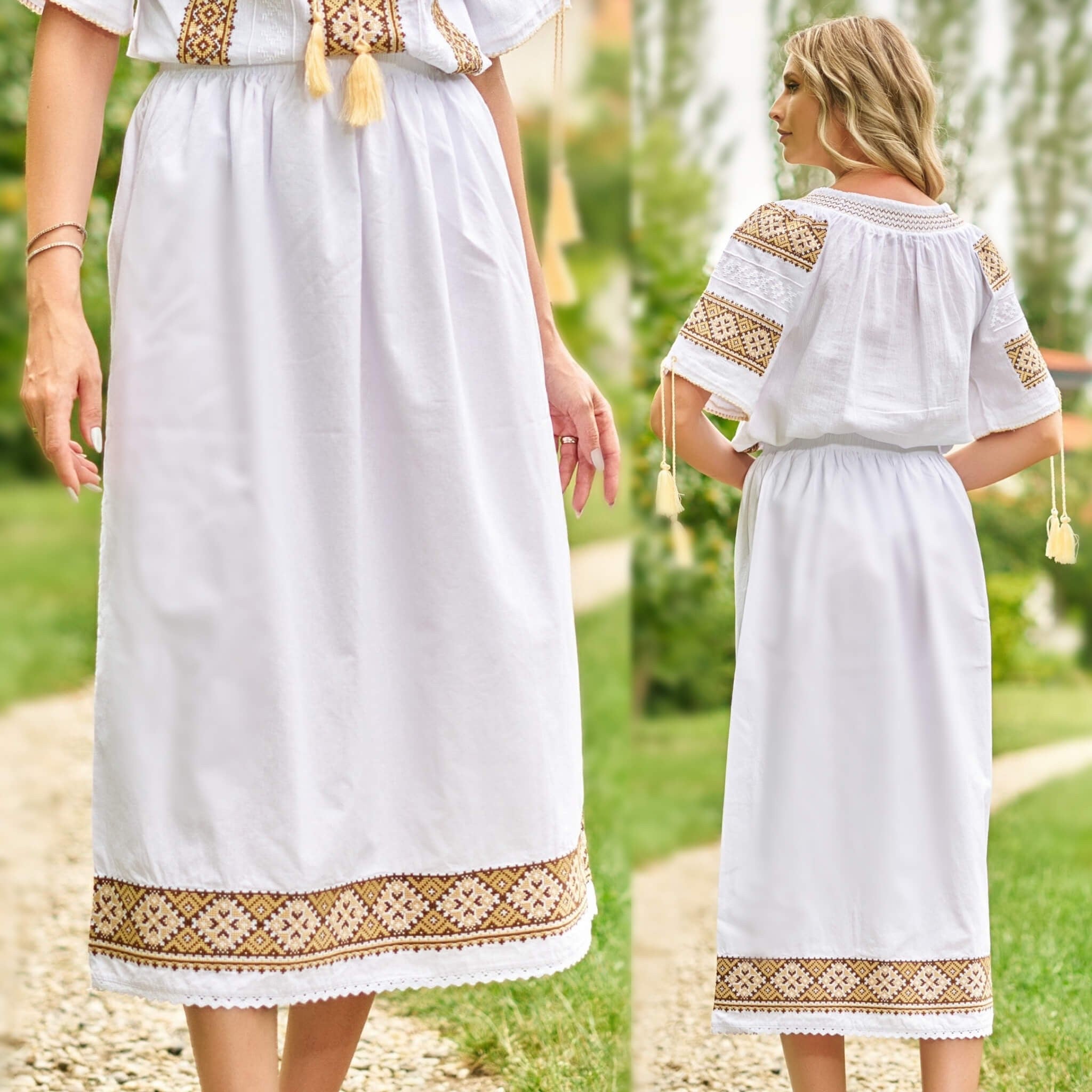 Fusta Traditionala, lunga - Lavinia crem