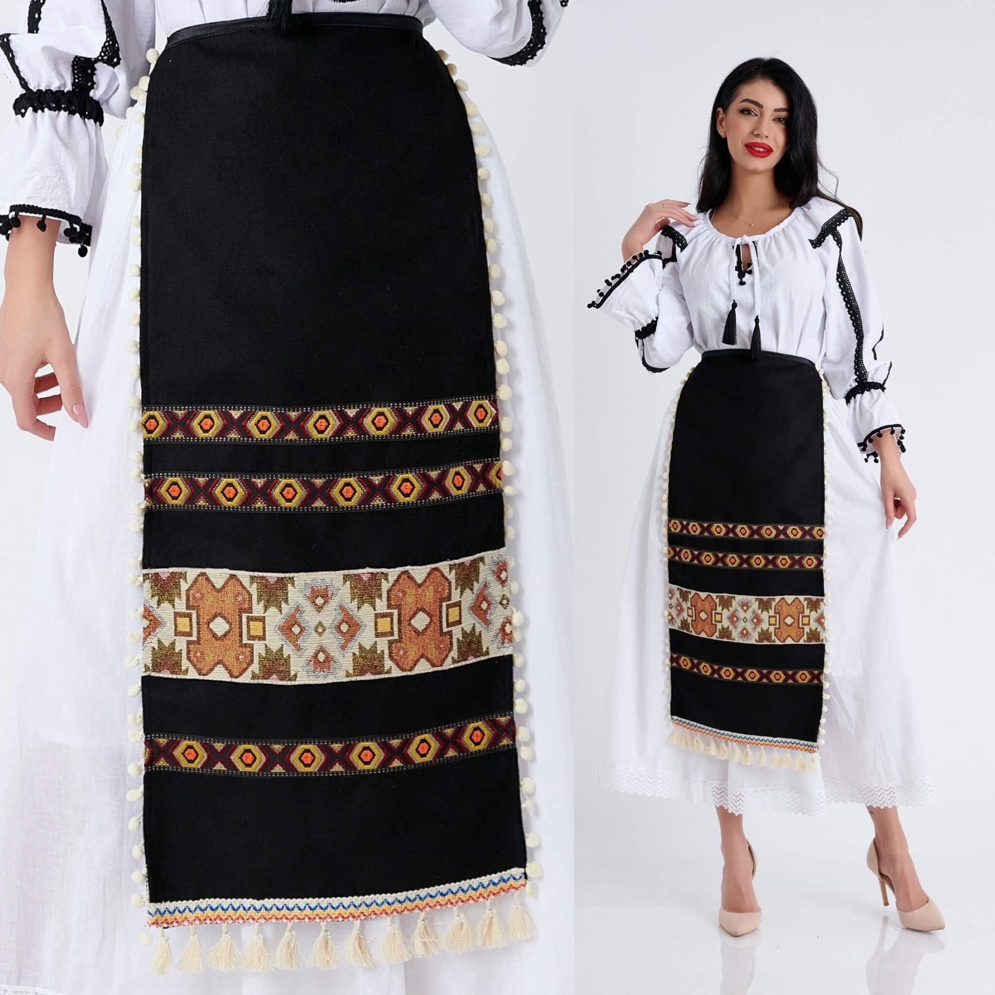 Catrinta Traditionala cu model geometric - Raluca