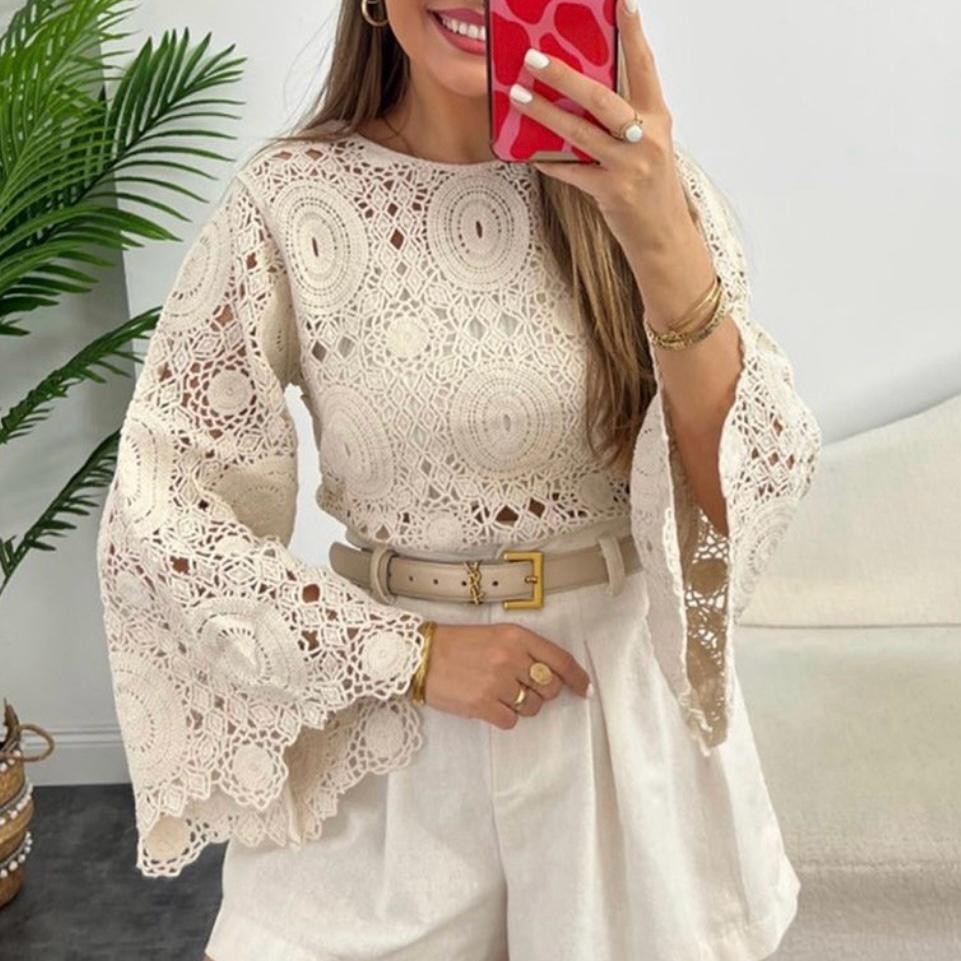 Bluza crosetata din macrame - Carla