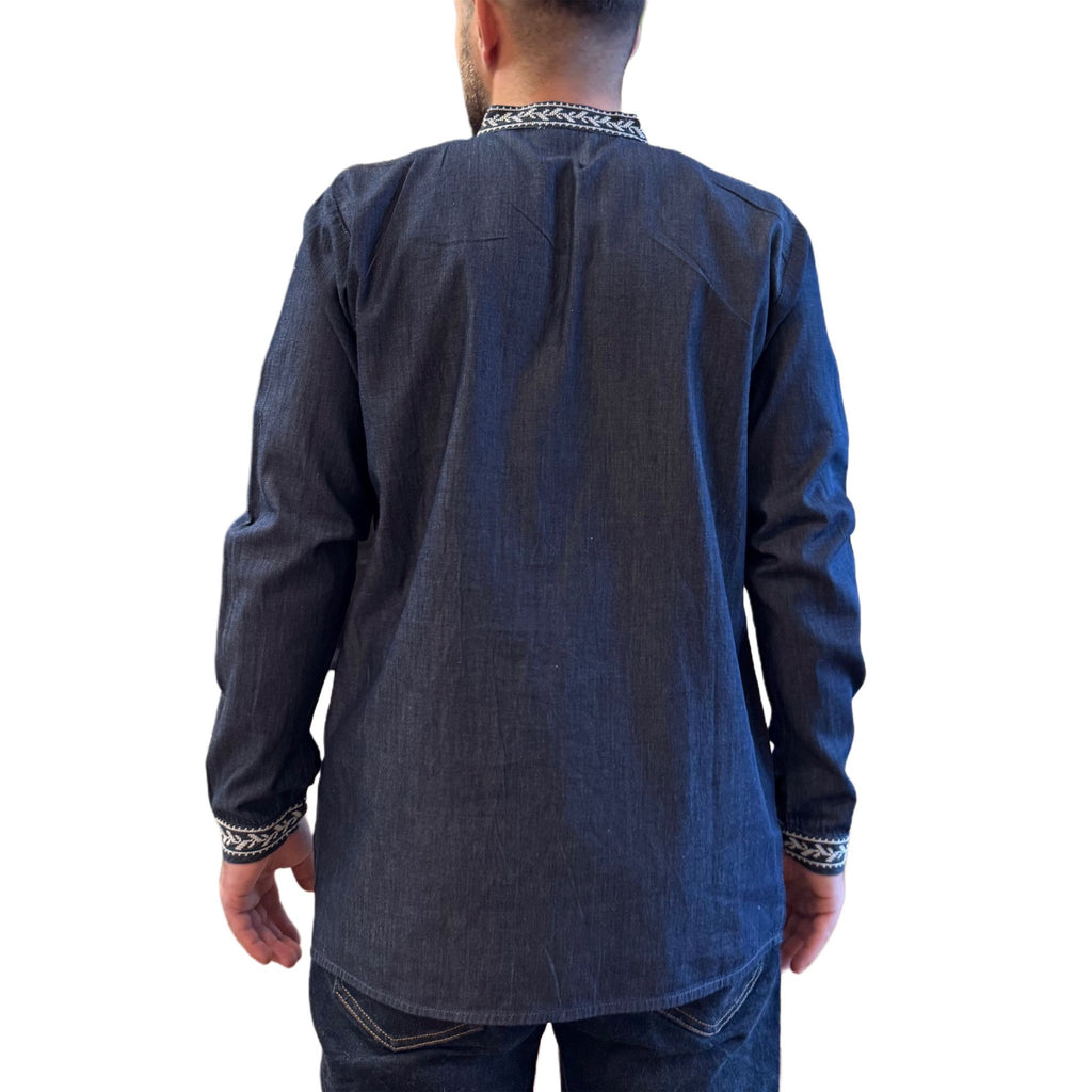 Camasa Traditionala barbateasca din denim - Sergiu