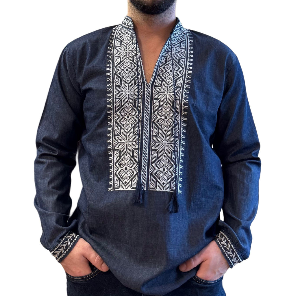 Camasa Traditionala barbateasca din denim - Sergiu