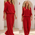 Set Bluza si Pantaloni din panza de bumbac - Sandra 04