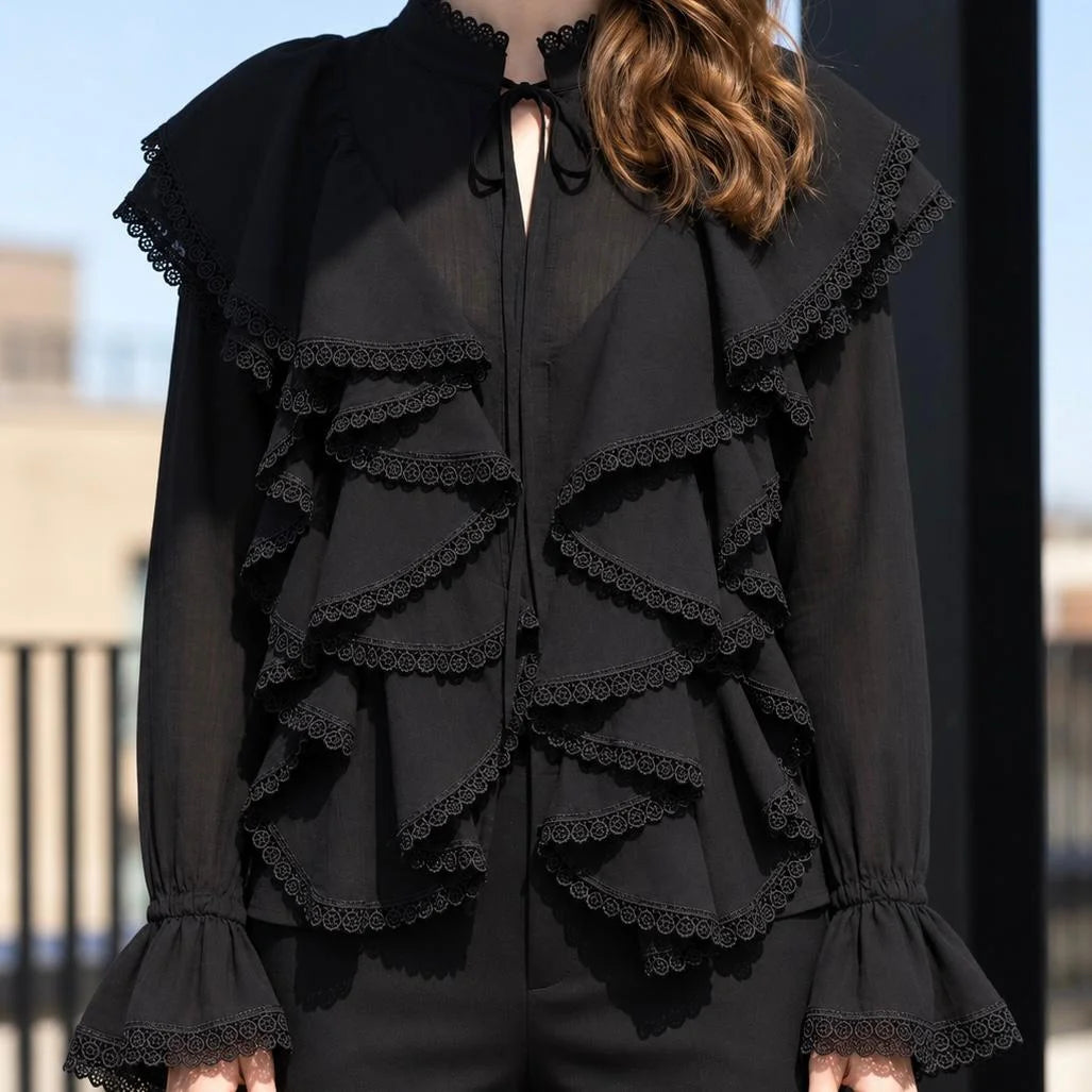 Bluza tip IE Nationala cu volane - Nadia