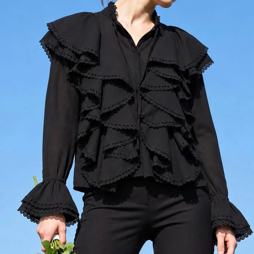 Bluza tip IE Nationala cu volane - Nadia
