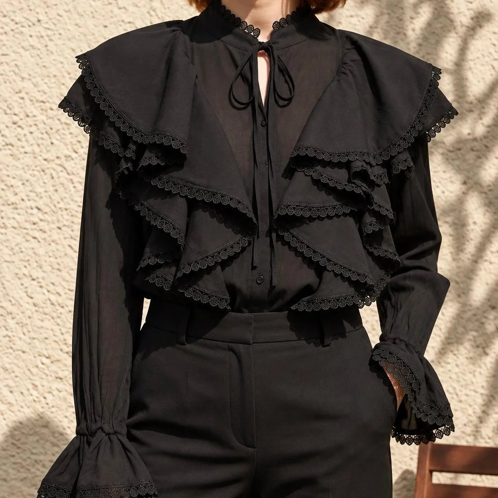 Bluza tip IE Nationala cu volane - Nadia