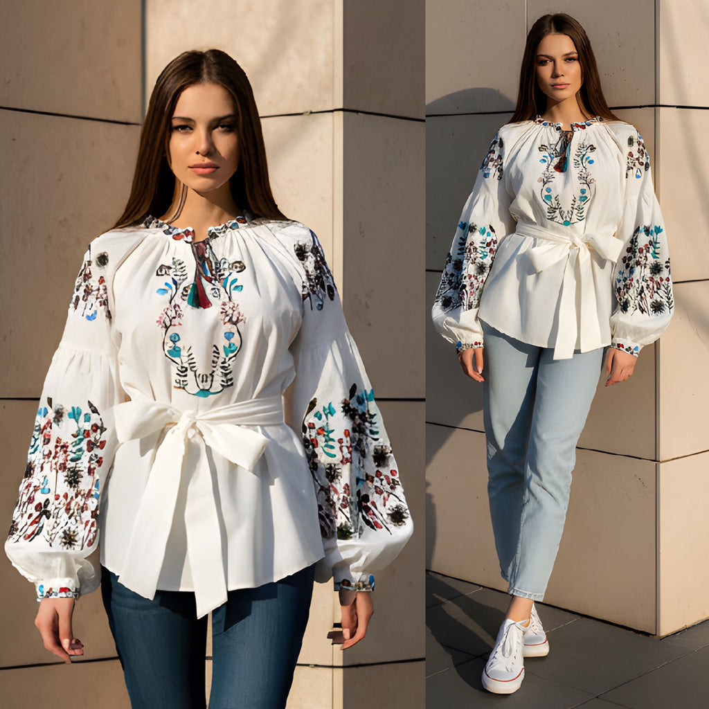 IE Nationala alba, cu maneci bufante - Catalina 02