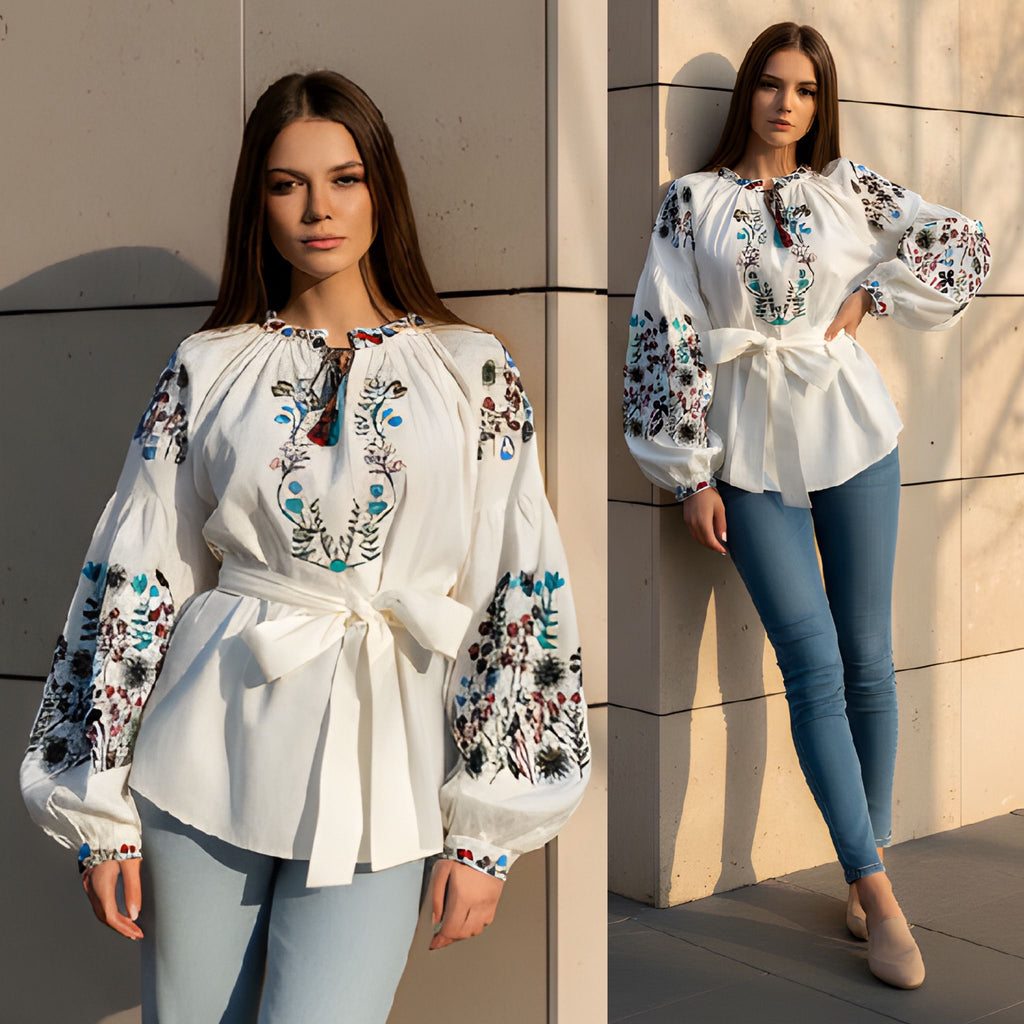 IE Nationala alba, cu maneci bufante - Catalina 02