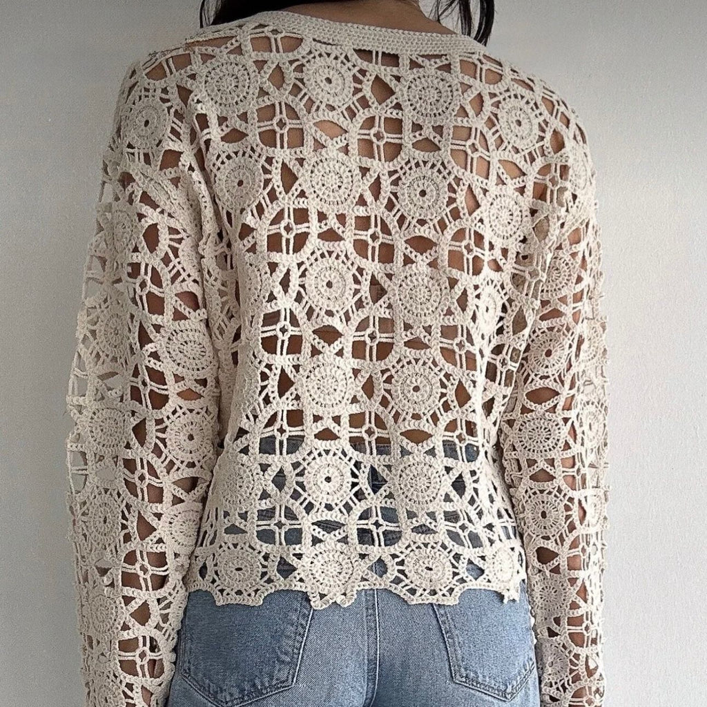 Bluza crosetata din macrame - Aura