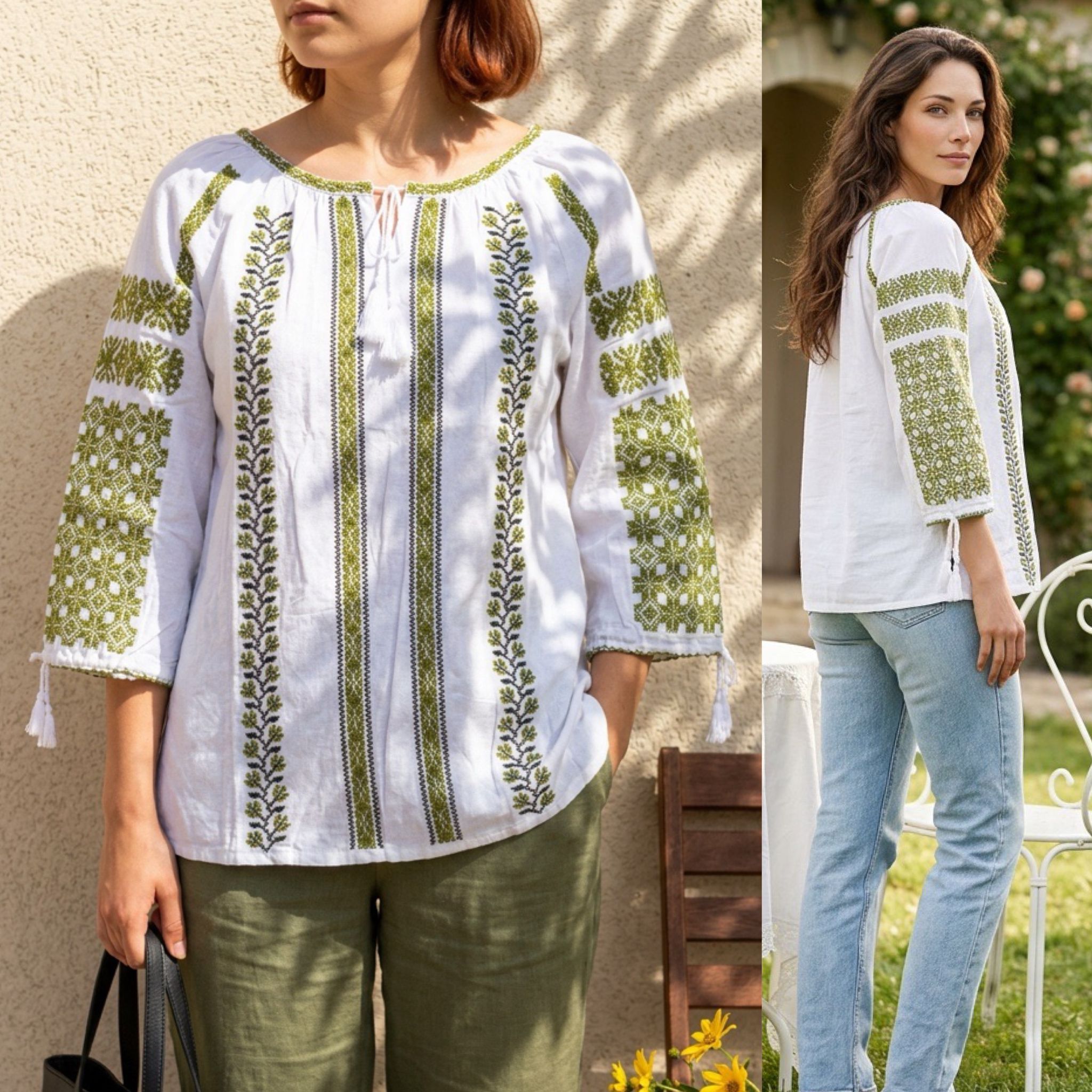 IE Nationala cu broderie verde - Olimpia 02