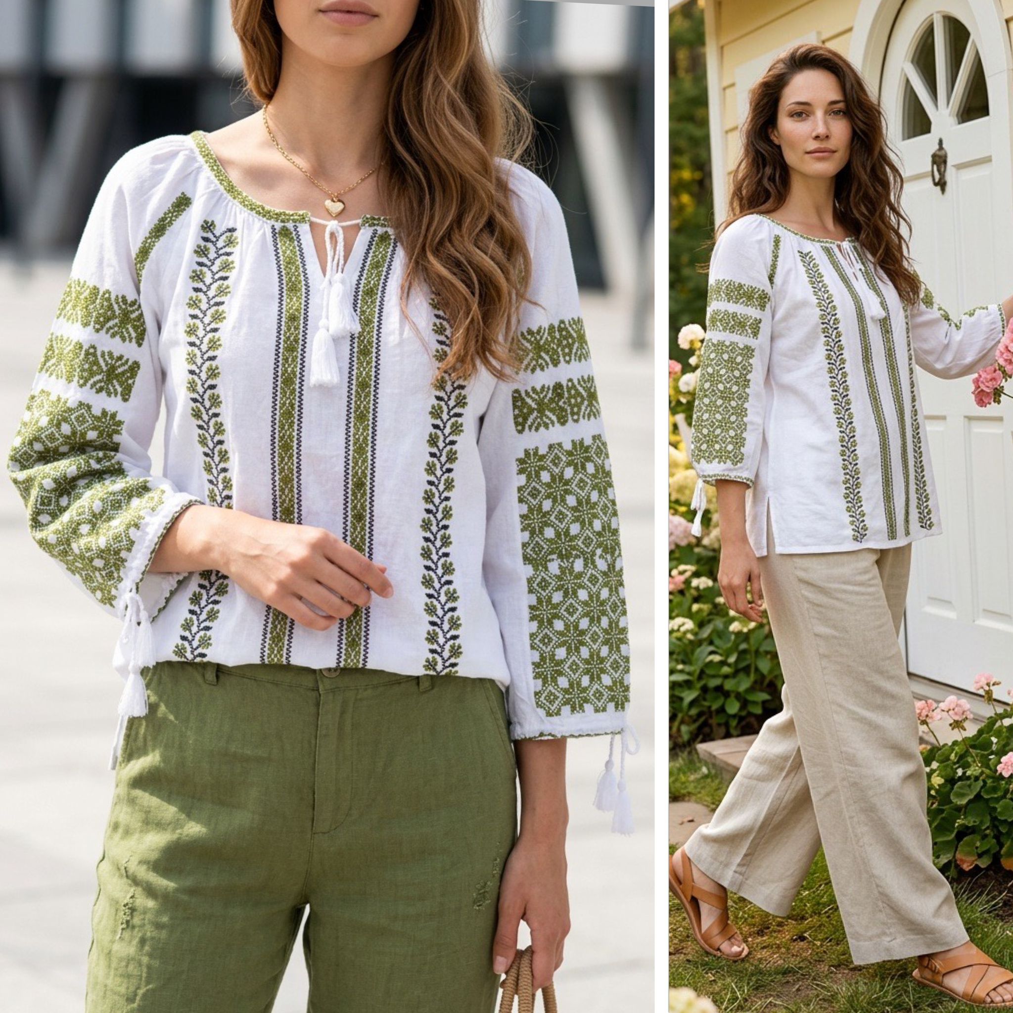 IE Nationala cu broderie verde - Olimpia 02