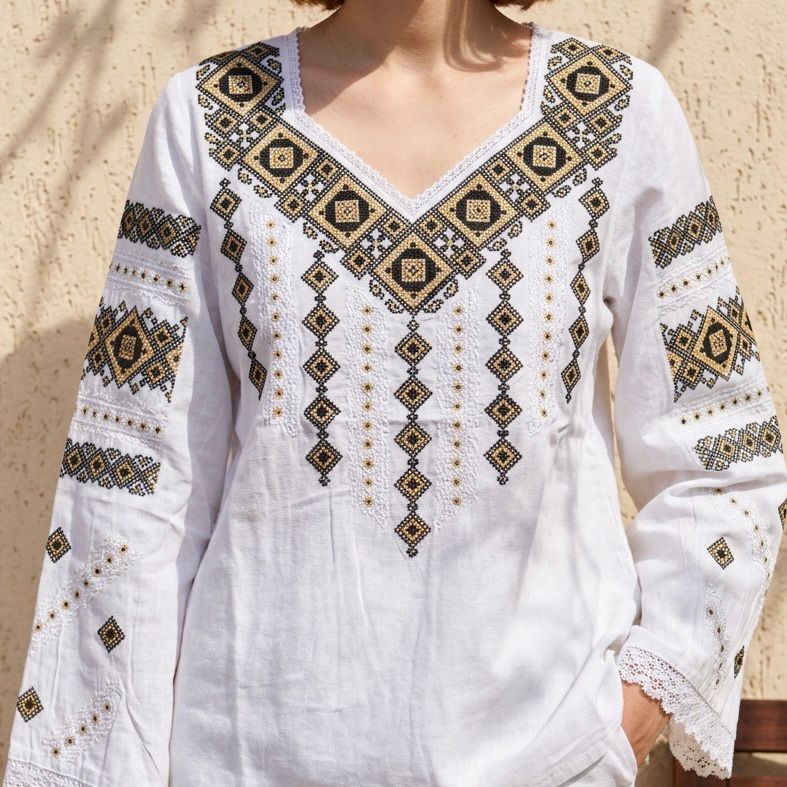 IE Traditionala alba - Romb crem