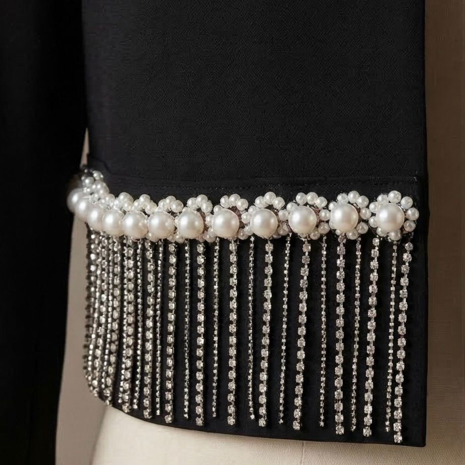 Sacou negru, scurt - Crina 01