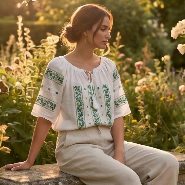 IE Traditionala cu maneca scurta - Anamaria verde 24