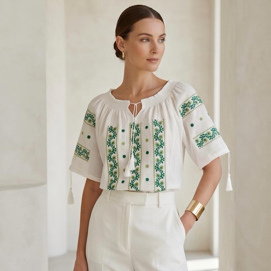 IE Traditionala cu maneca scurta - Anamaria verde 24