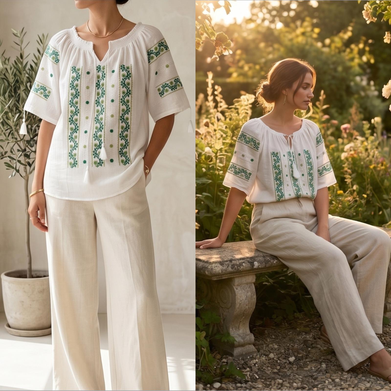 IE Traditionala cu maneca scurta - Anamaria verde 24