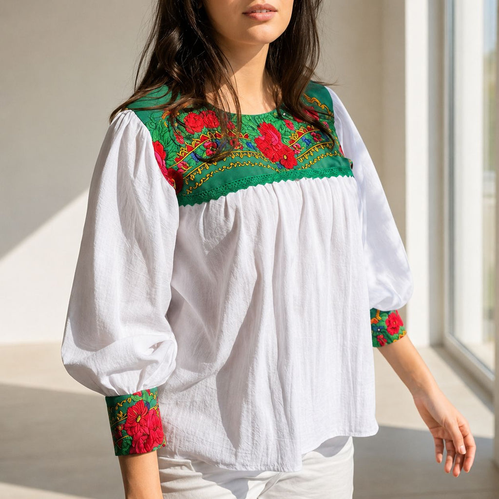 IE Nationala din panza topita cu print floral - Mara 10