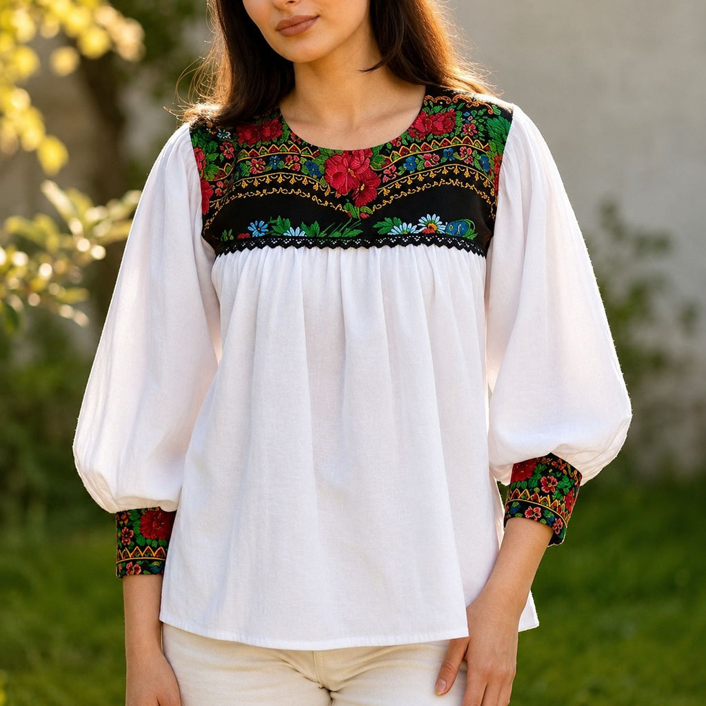 IE Nationala din panza topita cu print floral - Mara 10