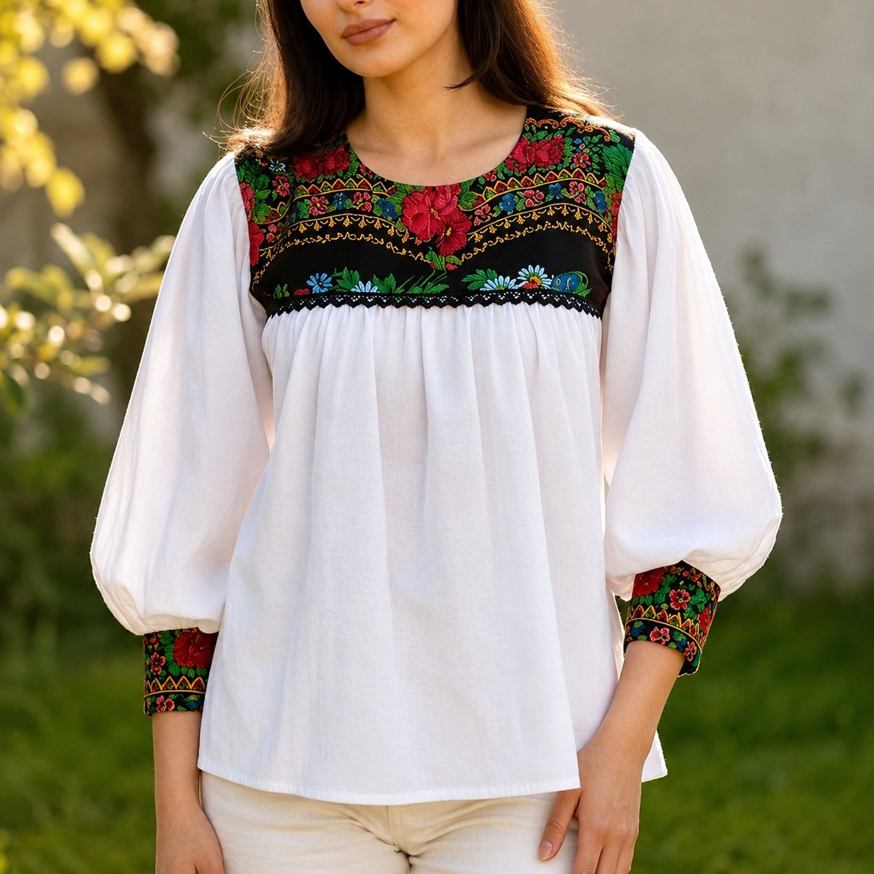 IE Nationala din panza topita cu print floral - Mara 10