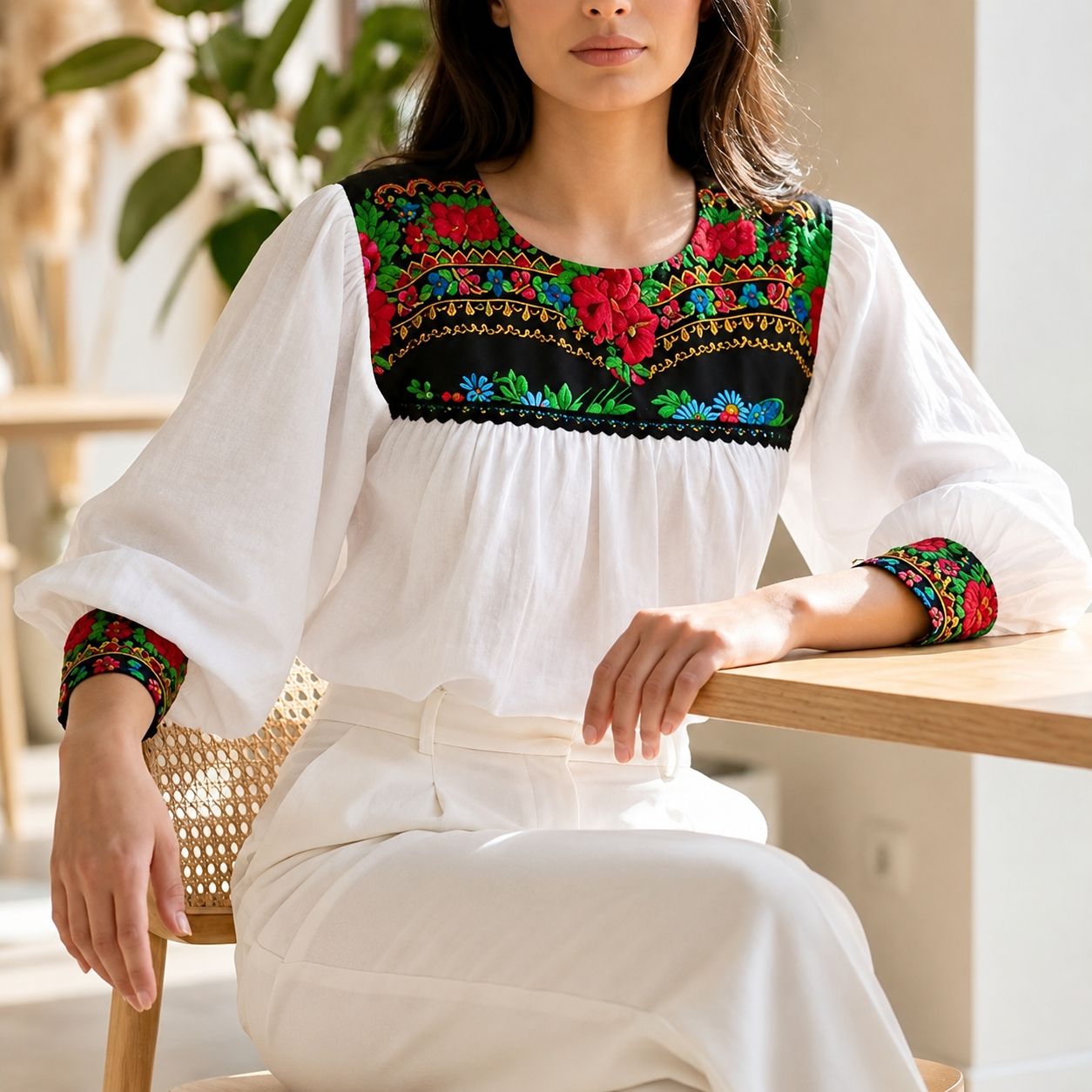 IE Nationala din panza topita cu print floral - Mara 10