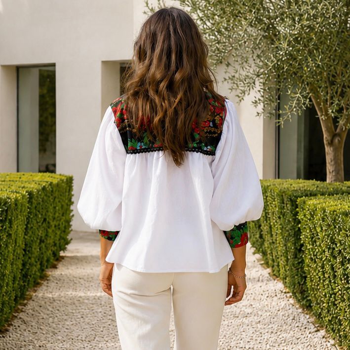 IE Nationala din panza topita cu print floral - Mara 10
