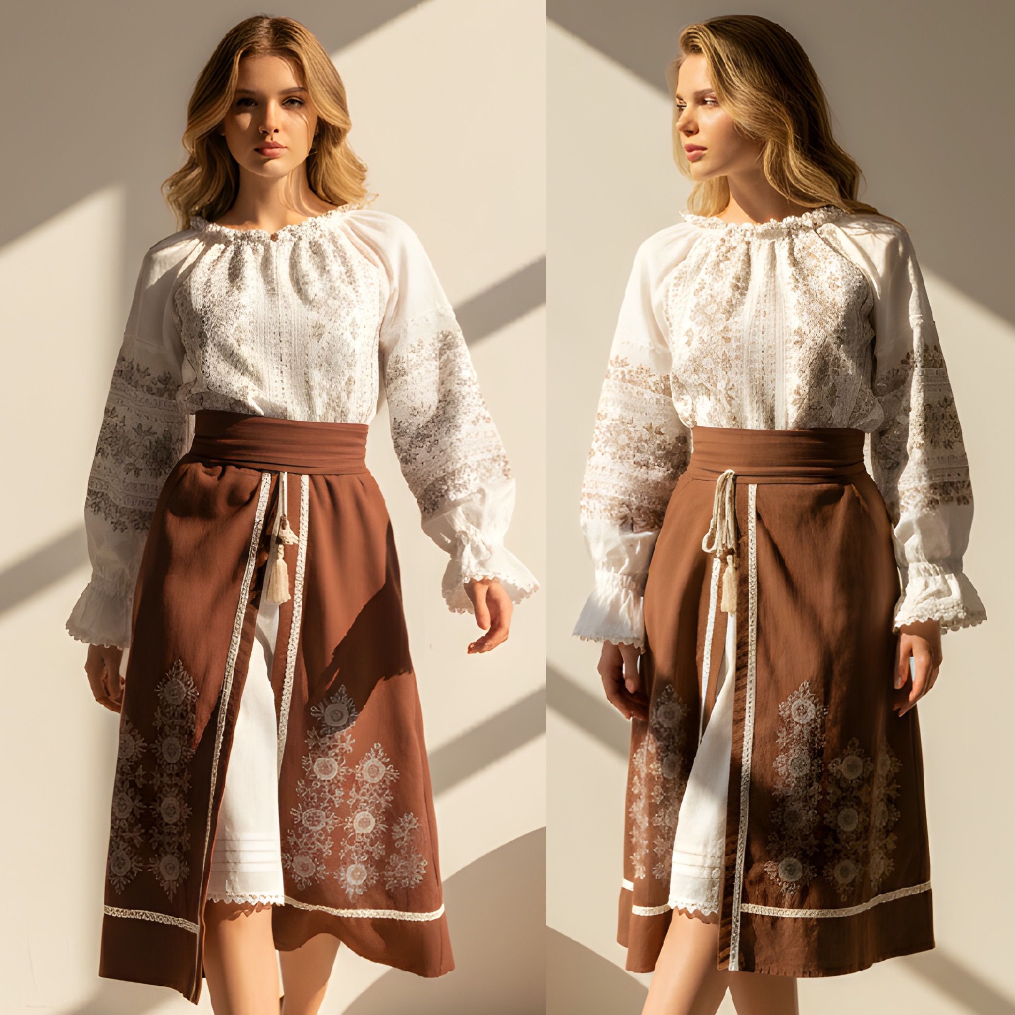 Set, Costum Popular Traditional 3 piese - Monica