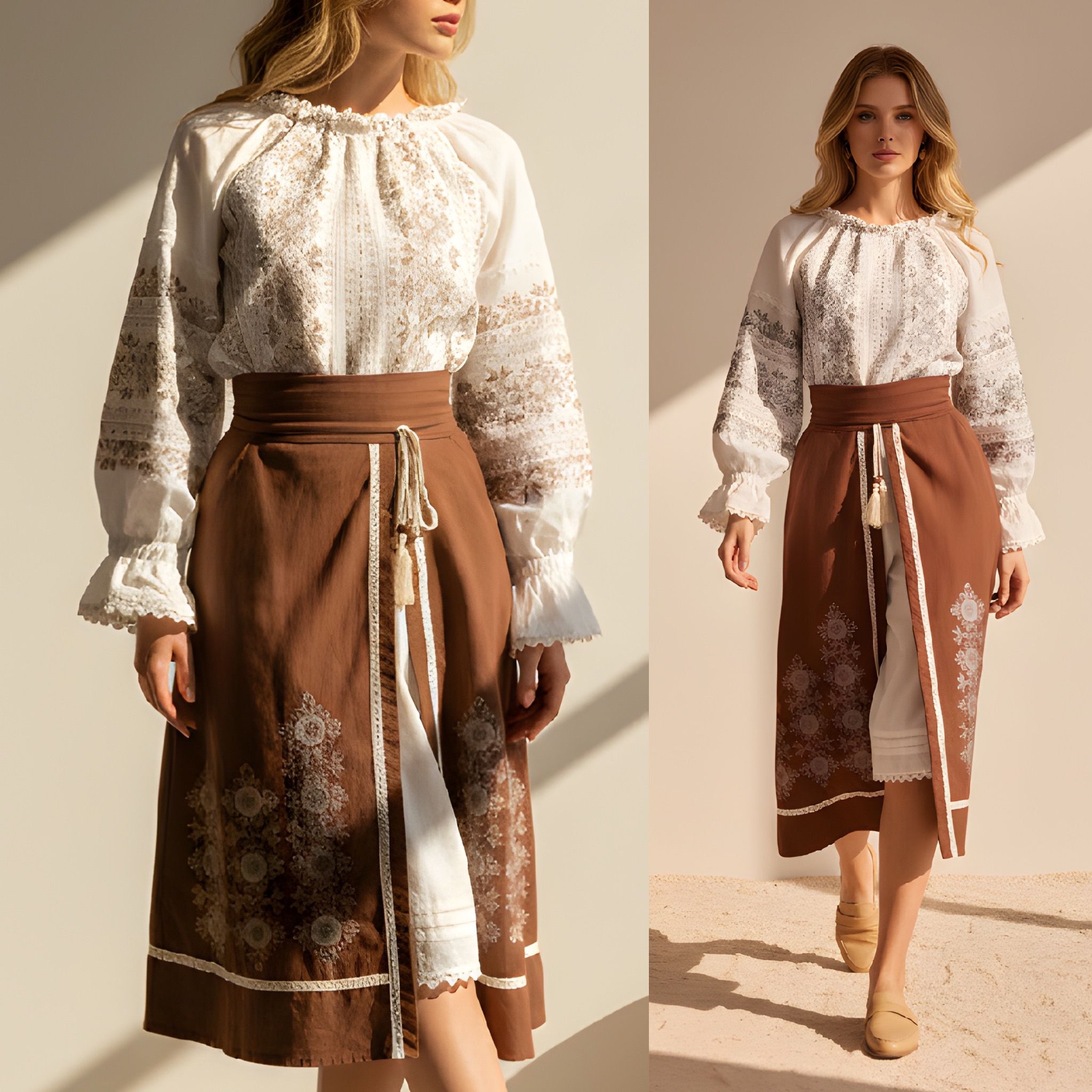 Set, Costum Popular Traditional 3 piese - Monica