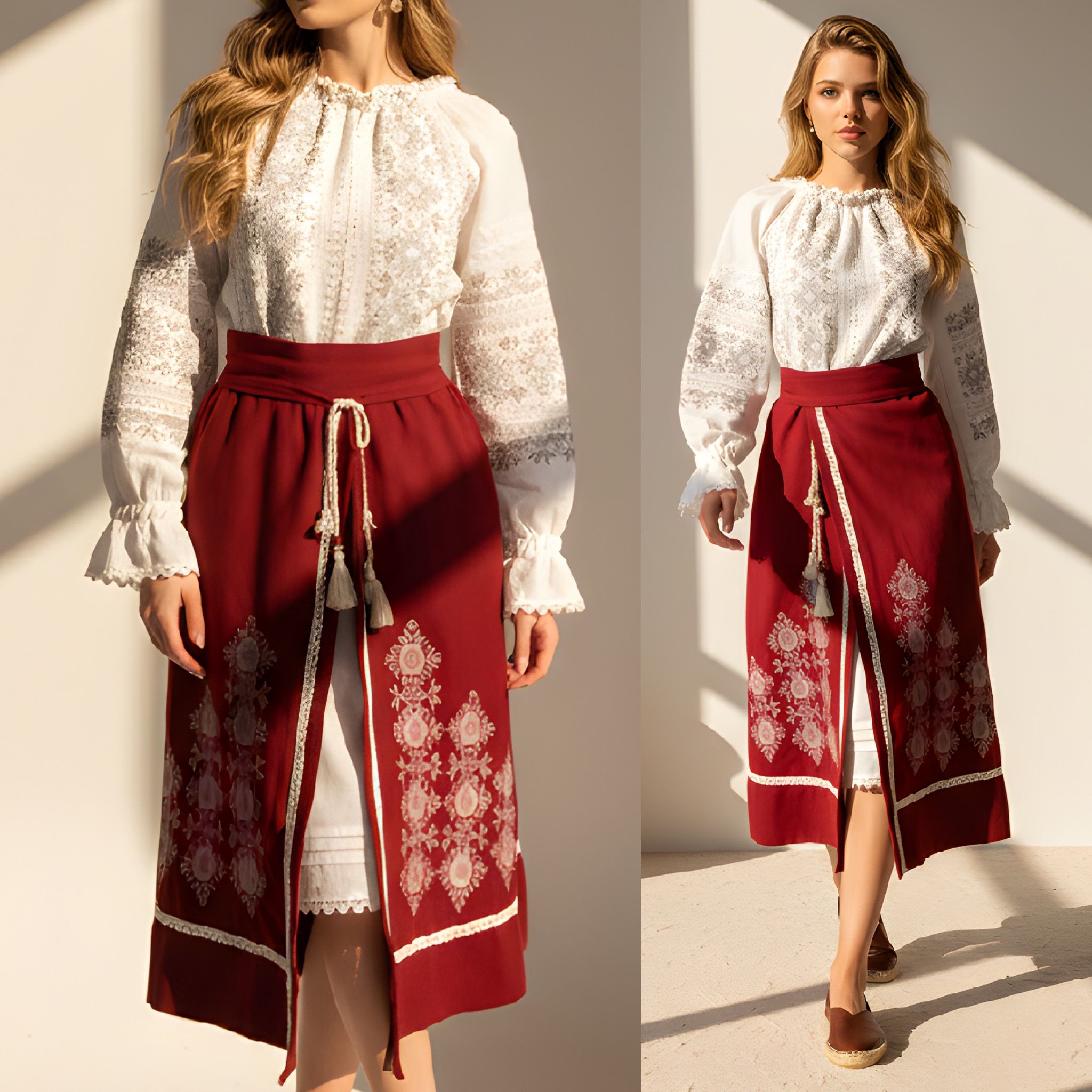 Set, Costum Popular Traditional 3 piese - Monica