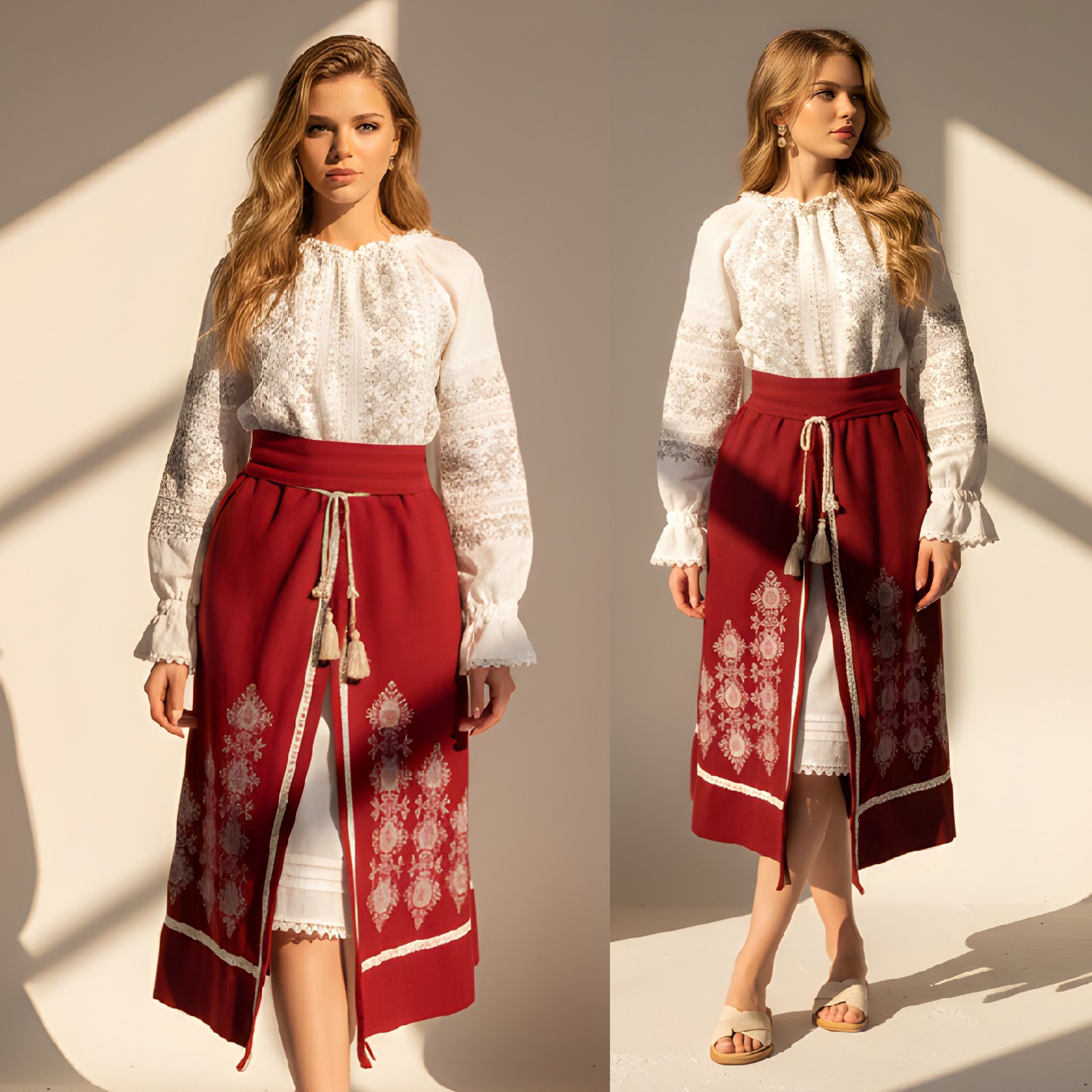 Set, Costum Popular Traditional 3 piese - Monica